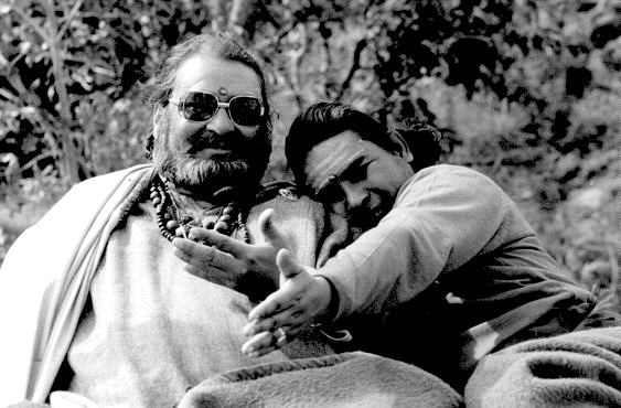 Haidakhanwale Babaji with Shammi Kapoor